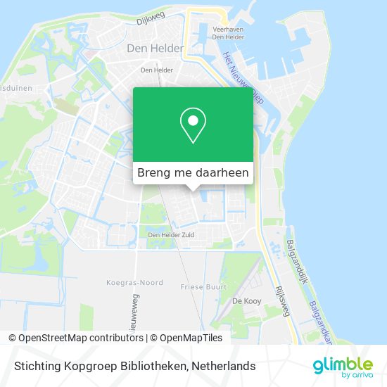 Stichting Kopgroep Bibliotheken kaart