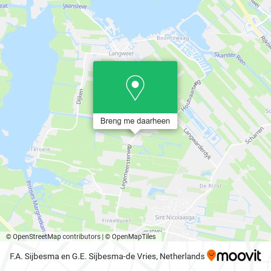 F.A. Sijbesma en G.E. Sijbesma-de Vries kaart