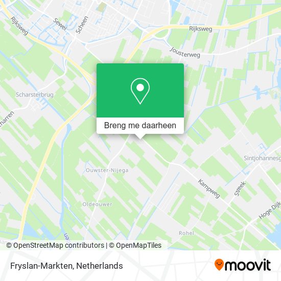 Fryslan-Markten kaart