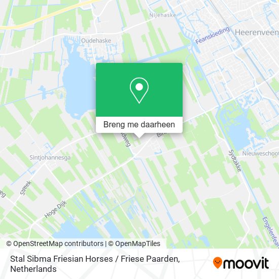 Stal Sibma Friesian Horses / Friese Paarden kaart