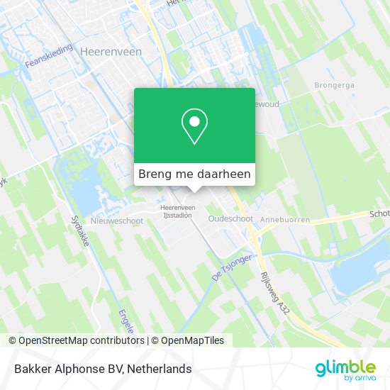 Bakker Alphonse BV kaart