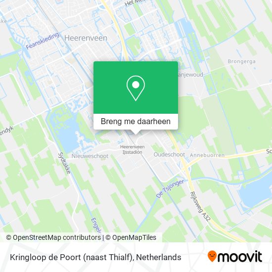 Kringloop de Poort (naast Thialf) kaart