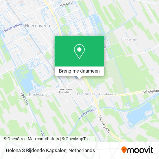 Helena S Rijdende Kapsalon kaart