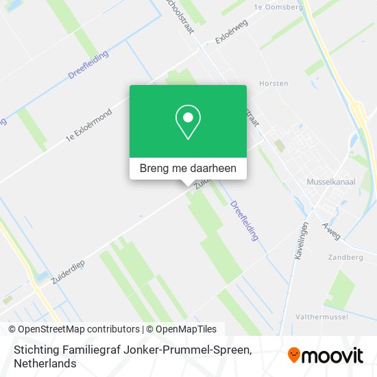 Stichting Familiegraf Jonker-Prummel-Spreen kaart