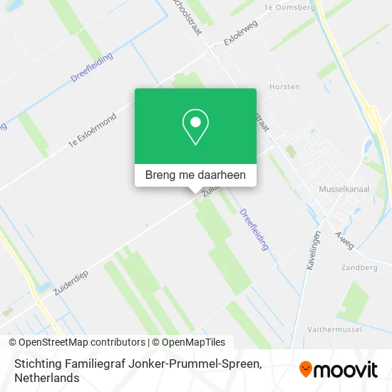 Stichting Familiegraf Jonker-Prummel-Spreen kaart