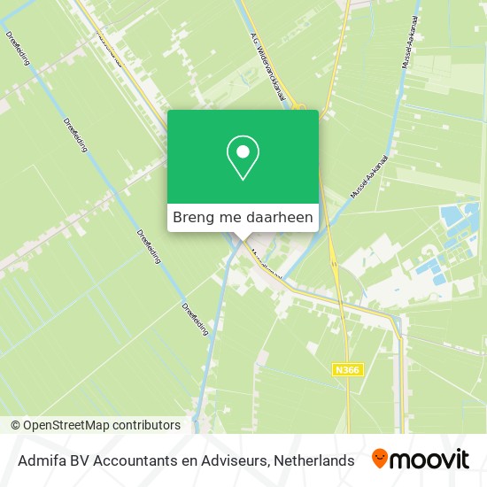 Admifa BV Accountants en Adviseurs kaart