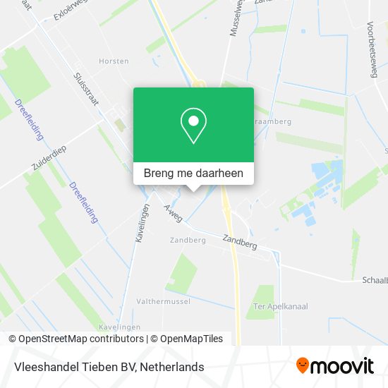 Vleeshandel Tieben BV kaart