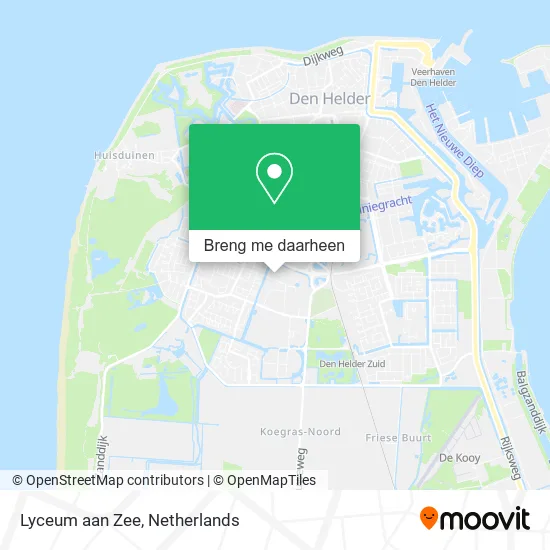 Lyceum aan Zee kaart