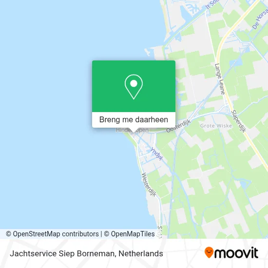 Jachtservice Siep Borneman kaart