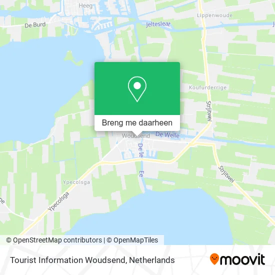 Tourist Information Woudsend kaart
