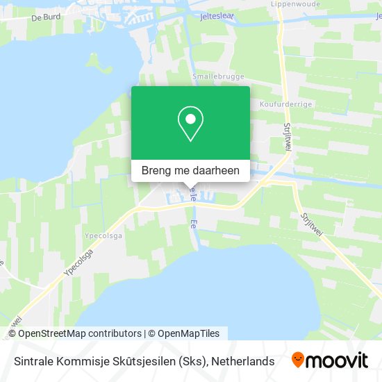 Sintrale Kommisje Skûtsjesilen (Sks) kaart