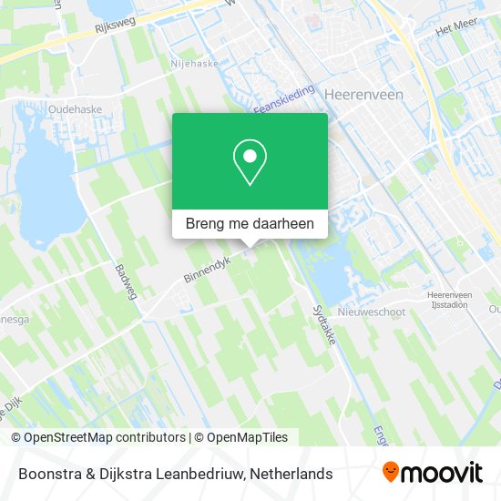 Boonstra & Dijkstra Leanbedriuw kaart