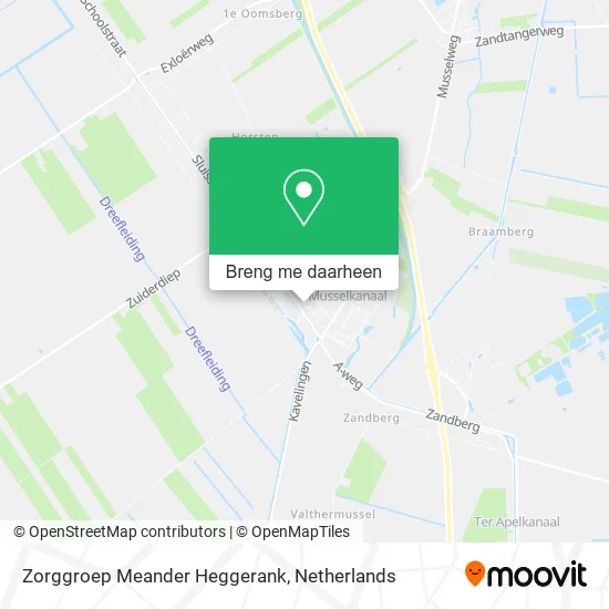 Zorggroep Meander Heggerank kaart