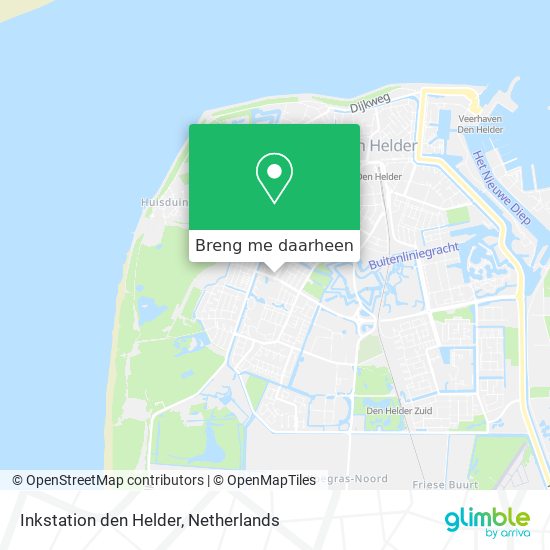 Inkstation den Helder kaart