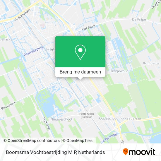 Boomsma Vochtbestrijding M P kaart