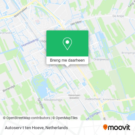 Autoserv t ten Hoeve kaart