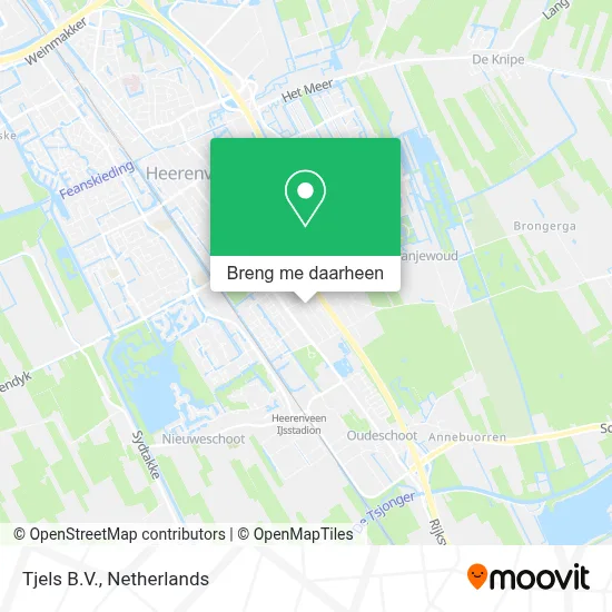 Tjels B.V. kaart