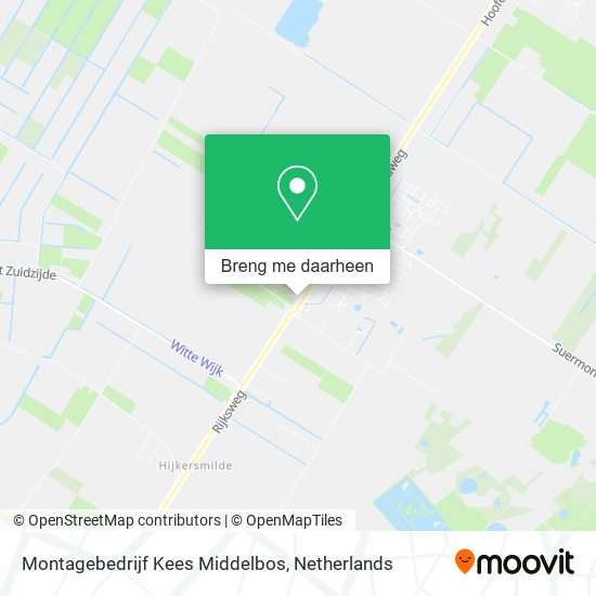 Montagebedrijf Kees Middelbos kaart