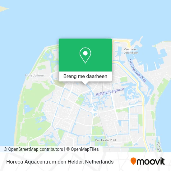 Horeca Aquacentrum den Helder kaart