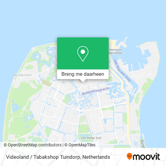 Videoland / Tabakshop Tuindorp kaart