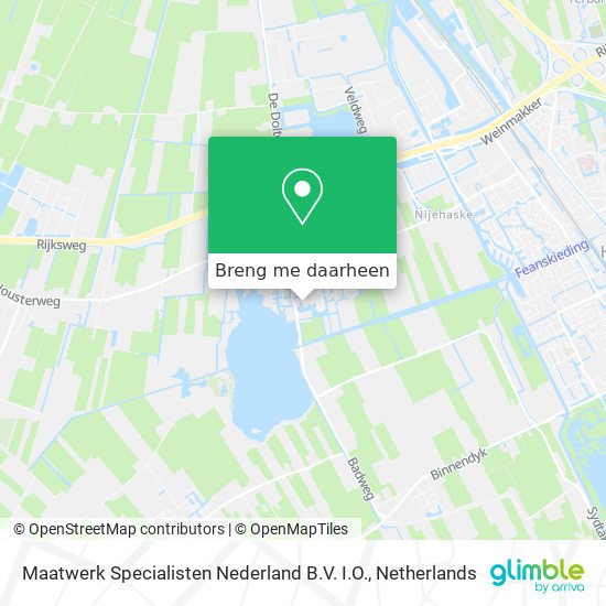 Maatwerk Specialisten Nederland B.V. I.O. kaart