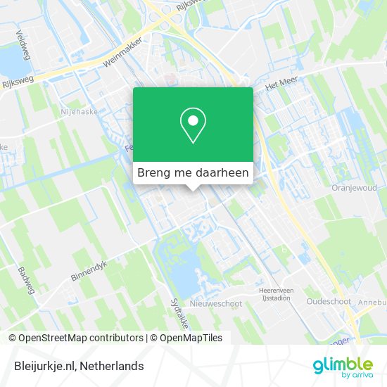 Bleijurkje.nl kaart