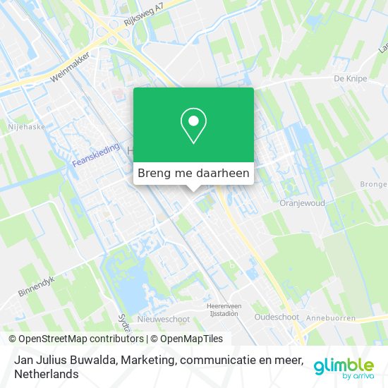 Jan Julius Buwalda, Marketing, communicatie en meer kaart