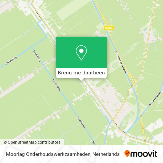 Moorlag Onderhoudswerkzaamheden kaart