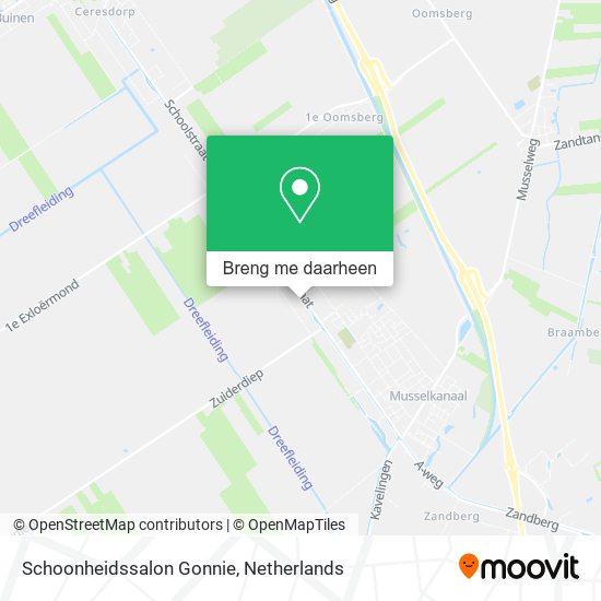 Schoonheidssalon Gonnie kaart