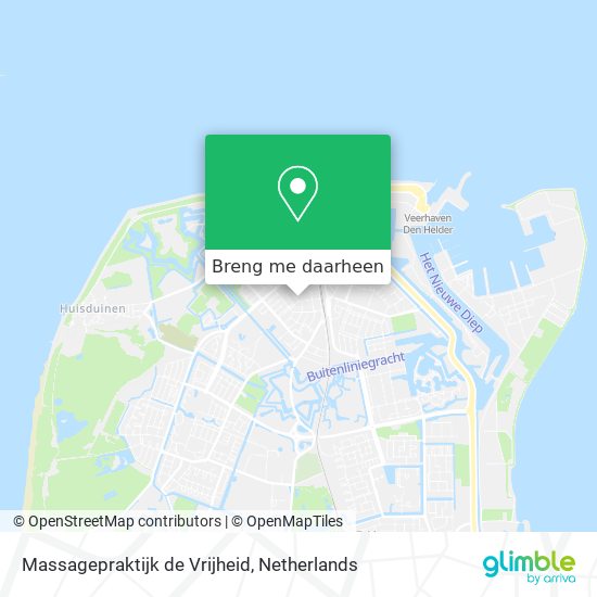 Massagepraktijk de Vrijheid kaart