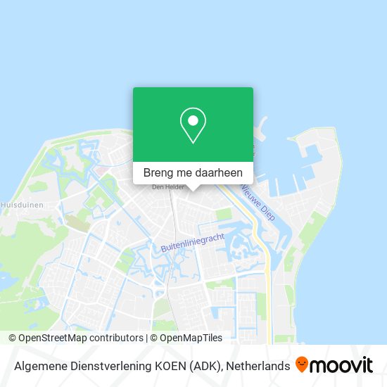 Algemene Dienstverlening KOEN (ADK) kaart