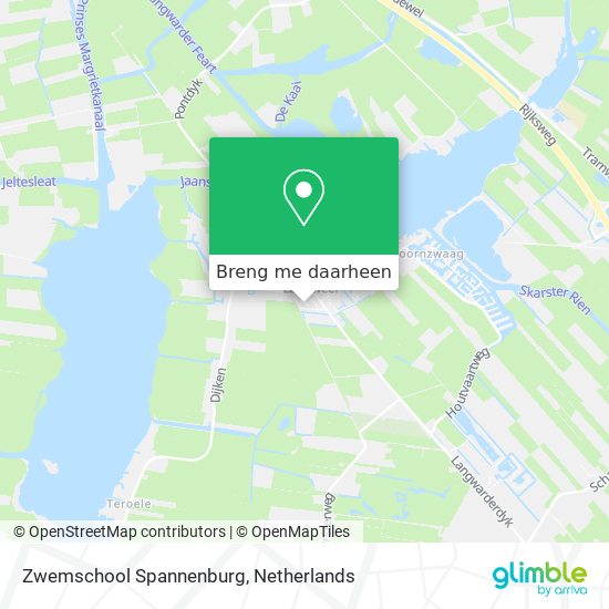 Zwemschool Spannenburg kaart