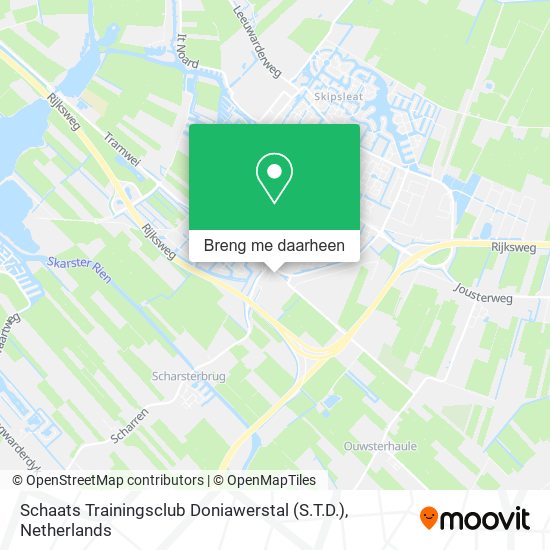 Schaats Trainingsclub Doniawerstal (S.T.D.) kaart