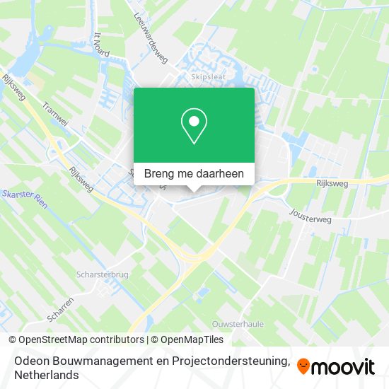 Odeon Bouwmanagement en Projectondersteuning kaart