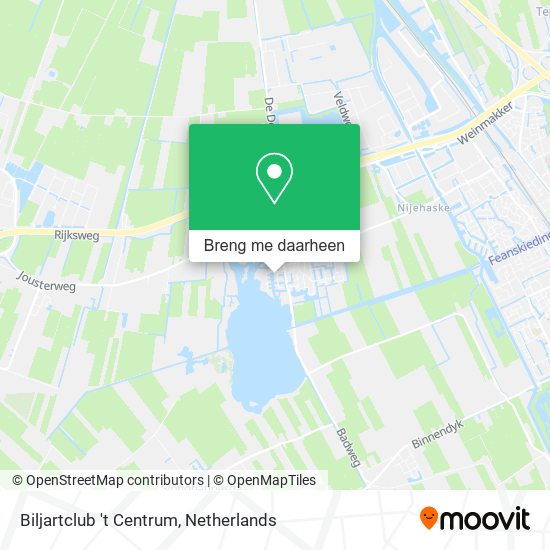 Biljartclub 't Centrum kaart