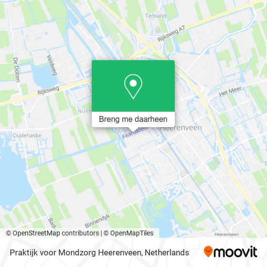 Praktijk voor Mondzorg Heerenveen kaart