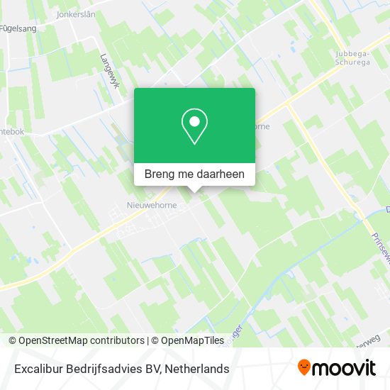 Excalibur Bedrijfsadvies BV kaart