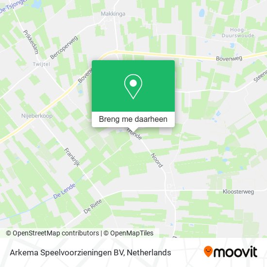 Arkema Speelvoorzieningen BV kaart