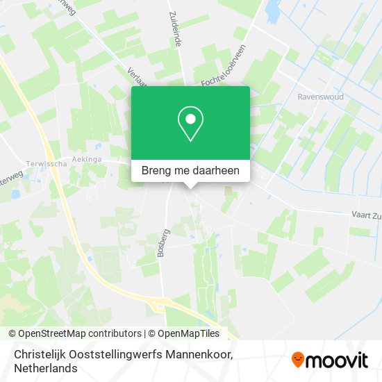 Christelijk Ooststellingwerfs Mannenkoor kaart