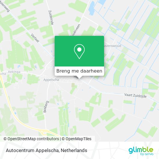 Autocentrum Appelscha kaart