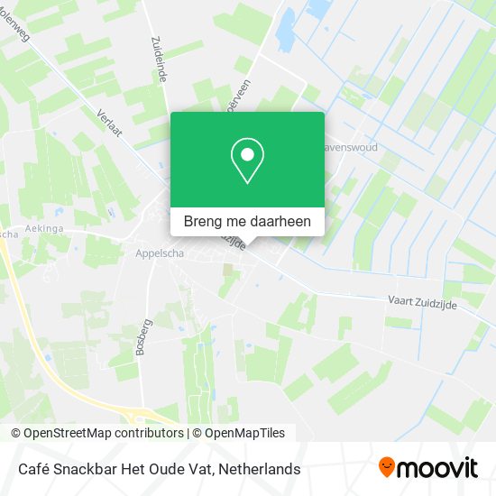 Café Snackbar Het Oude Vat kaart