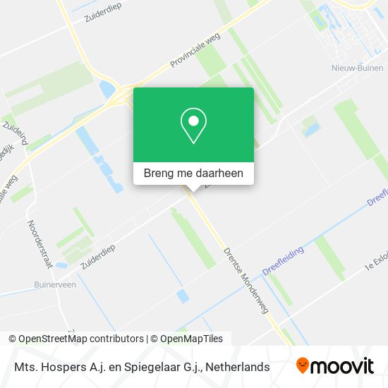 Mts. Hospers A.j. en Spiegelaar G.j. kaart