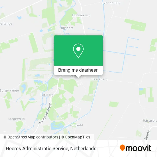 Heeres Administratie Service kaart