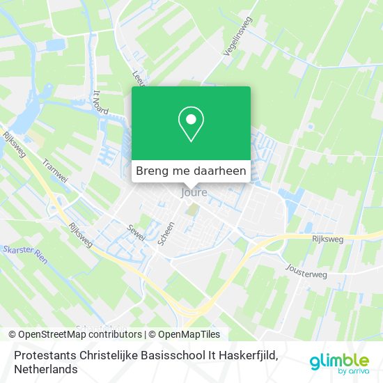 Protestants Christelijke Basisschool It Haskerfjild kaart