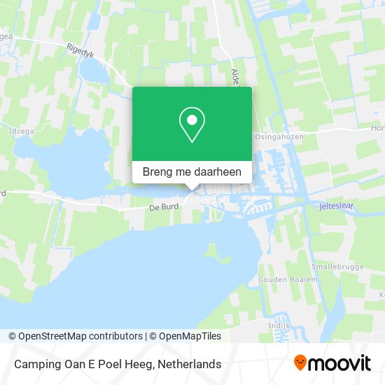 Camping Oan E Poel Heeg kaart