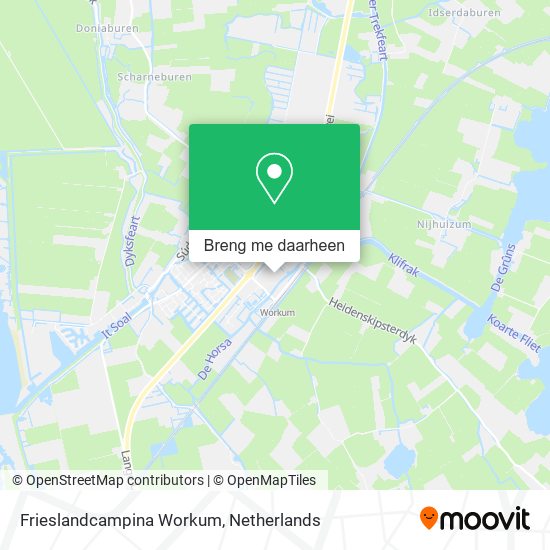 Frieslandcampina Workum kaart