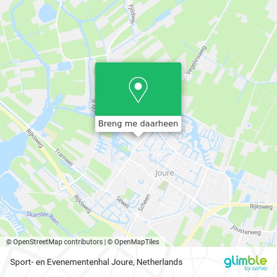 Sport- en Evenementenhal Joure kaart