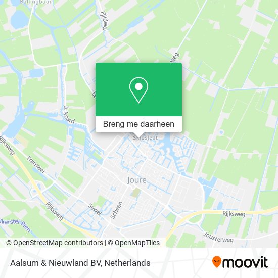 Aalsum & Nieuwland BV kaart