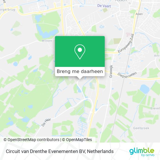 Circuit van Drenthe Evenementen BV kaart