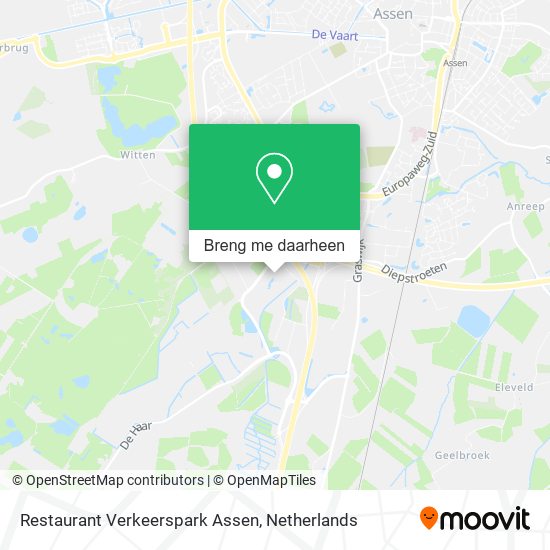 Restaurant Verkeerspark Assen kaart